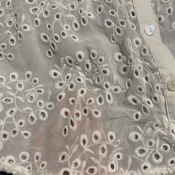 Lucky Brand Jeans chiffon button up sleeveless xs - Picture 4 of 4